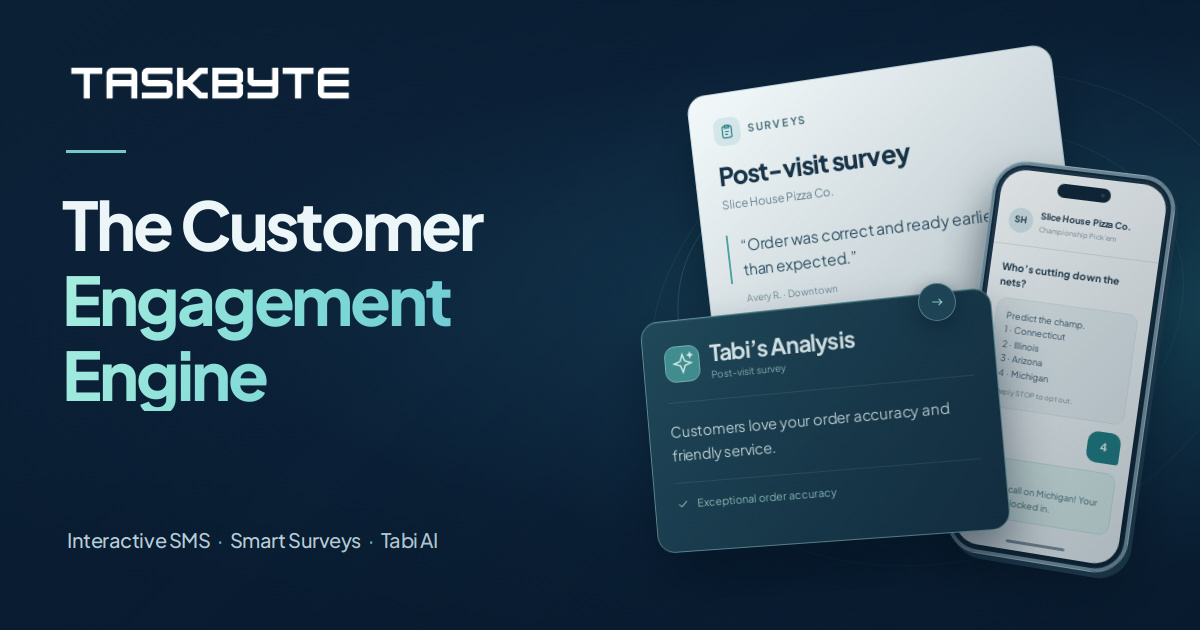 TaskByte - AI-Powered Customer Engagement Engine